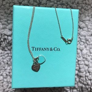 Tiffany & co double heart necklace